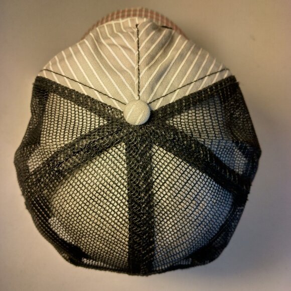 Universal Studios Cap Hat Gray Stripe Mesh Snap Back Florida Park Distressed - Picture 10 of 16